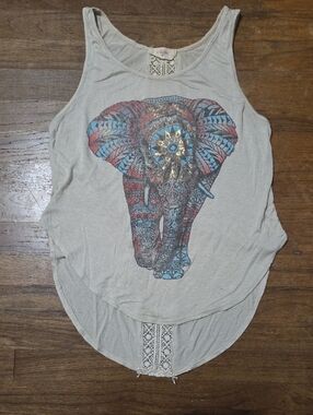 🔵3/$13 Blushed Elephant Tank Top